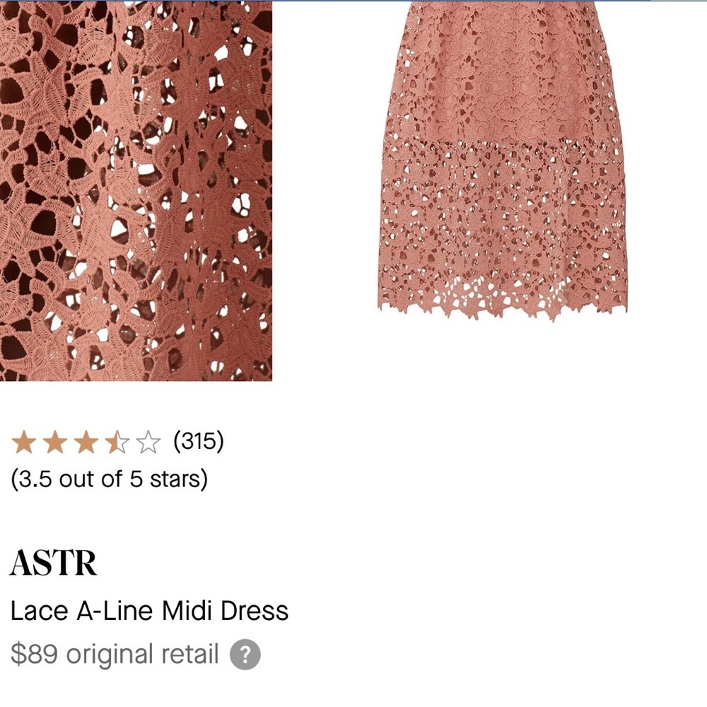 ASTR Blush Midi Dress - Picture 7 of 8